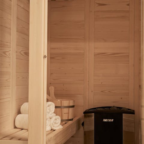 Feel the rejuvenating benefits of the home sauna 