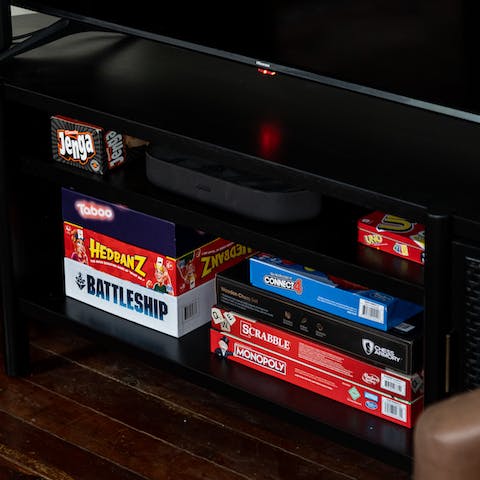 Gather everyone together for a game night with plenty of options available