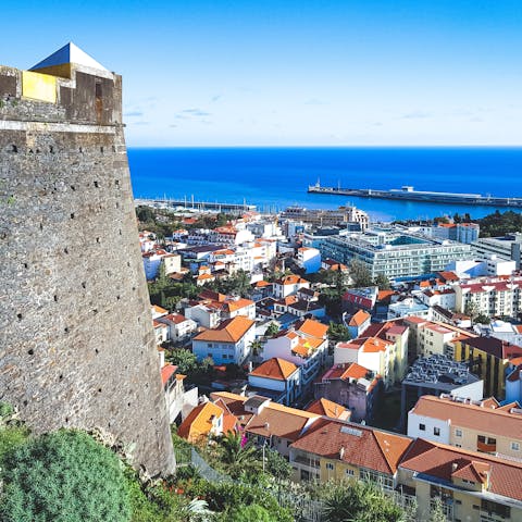 Stay in the heart of Funchal, enjoying its lovely architecture and stunning views 