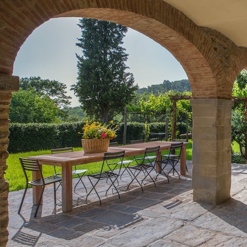 Savour life's simple pleasures with Italian meals served on the terrace