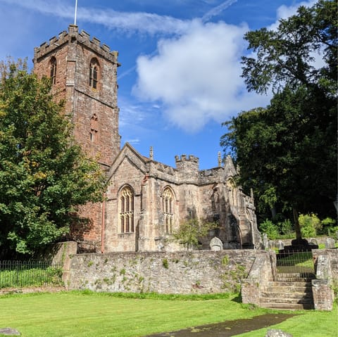Take a one-hour drive to the charming town of Crowcombe for a day trip