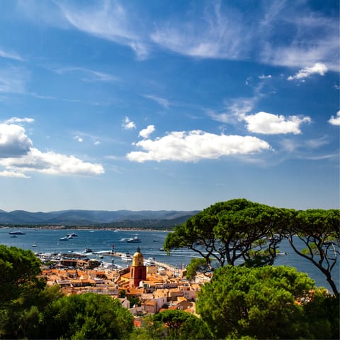 Make the ten-minute drive to St Tropez for a bit of glitz and glam