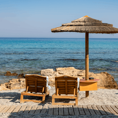 Spend day trips exploring the expansive coastline of Rhodes