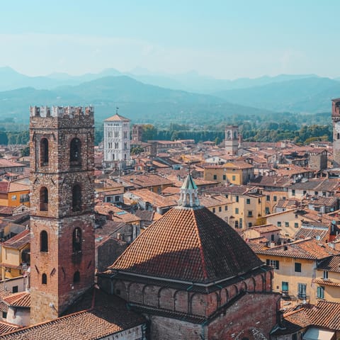 Head out onto the surrounding streets of Lucca to discover endless historic riches