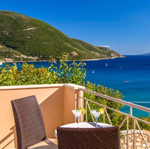Raise a glass to the incredible views on the oodles of balconies and terraces