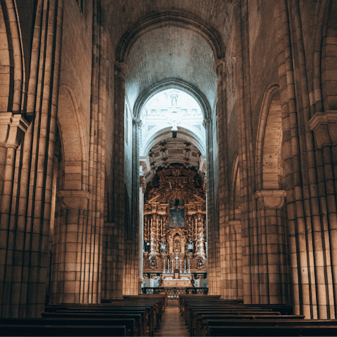 Visit the 12th-century Sé do Porto, just a few steps away