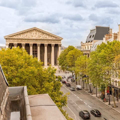 Enjoy the view of the Madeleine Church from your window