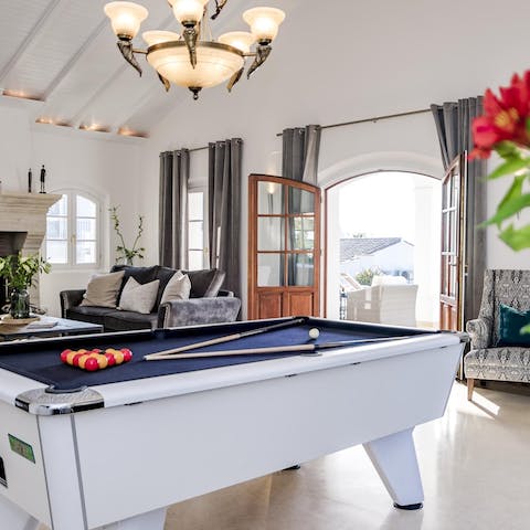 Beat the heat with a game of pool indoors