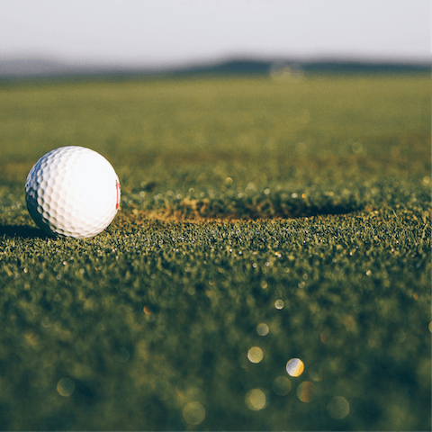 Tee off from one of the countless golf courses, just a ten-minute drive away