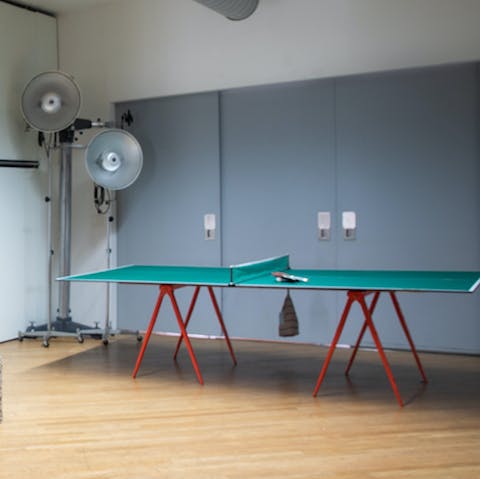 Play a few games of table tennis