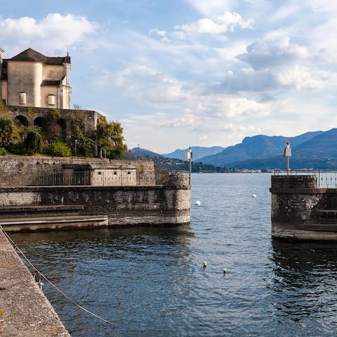 Explore Lake Maggiore from your home in the lakeside town of Maccagno 