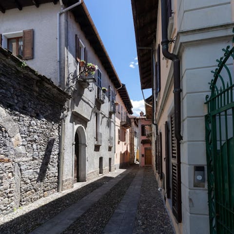 Stay in a pedestrian street of historic buildings