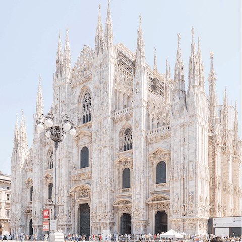 Explore Milan's historic sights from your Isola neighbourhood – the Duomo is a forty-five minute walk away 