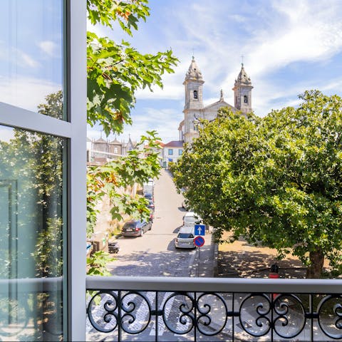 Admire the views over the Church of The Lord of Bonfim