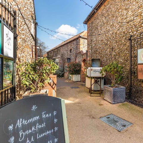 Go for afternoon tea at the cafe next door