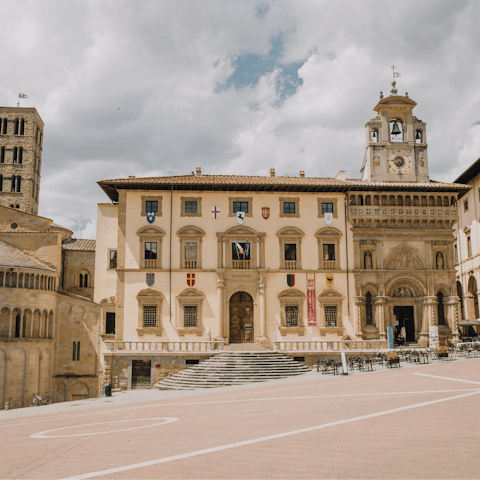 Take a trip to historic Arezzo, just five kilometres away