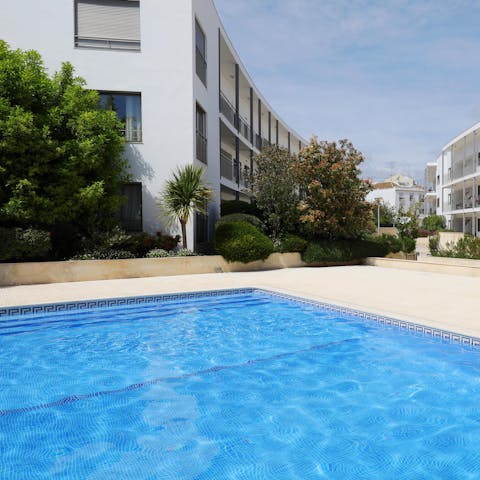 Look forward to bobbing about in the communal pool on hot afternoons