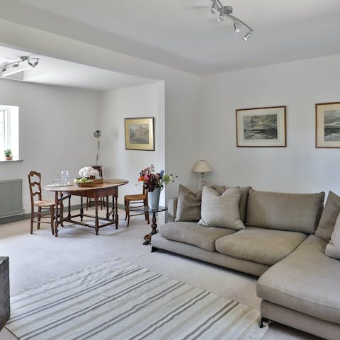 Head to a local pub or spend relaxing evenings at home