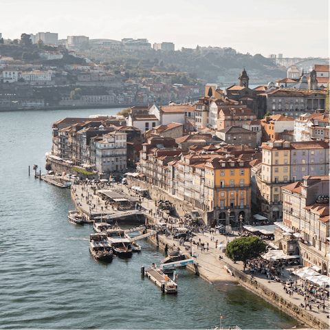 Take the metro or walk down to Porto's vibrant riverside