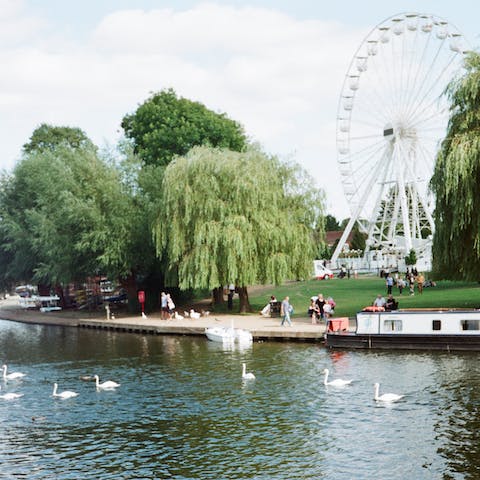 Spend the day in Stratford-upon-Avon, reached in twenty-three minutes by car
