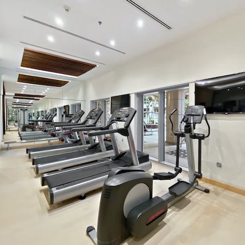 Start your days with a work-out in the fitness centre