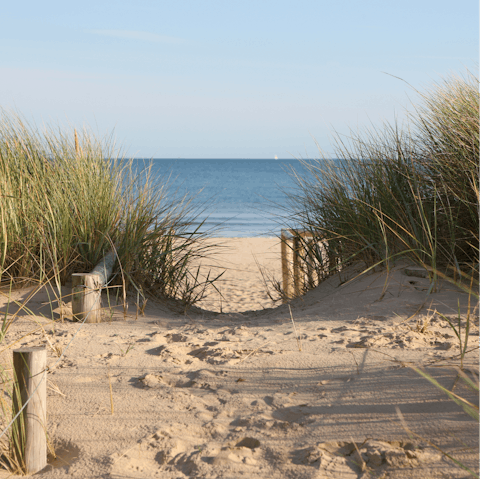 Relax on Whitby's famous sandy beach, which can be reached in a ten-minute walk