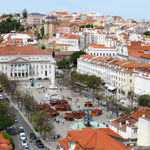 Head into the historic centre of Lisbon – just a short Metro ride away