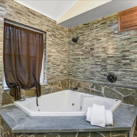 Treat yourself to a relaxing bubble bath and a glass of wine from Brotherhood, America's oldest winery