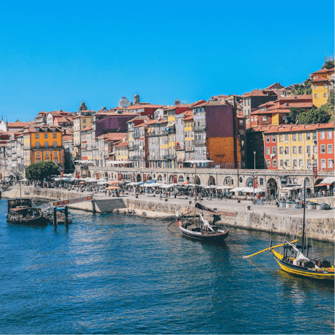 Mosey down to Cais da Ribeira and watch the boats to and fro along the Douro River 