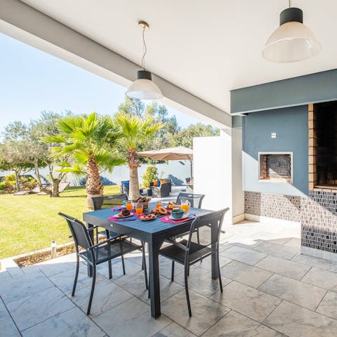 Light the barbecue and enjoy the magic of outdoor living