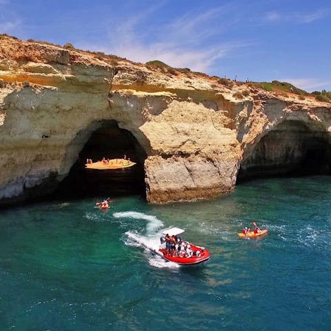 Explore the Algarve's beautiful beaches and hidden coves