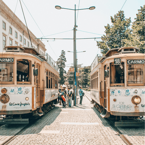 Lose yourself in downtown Porto, surrounded by landmarks