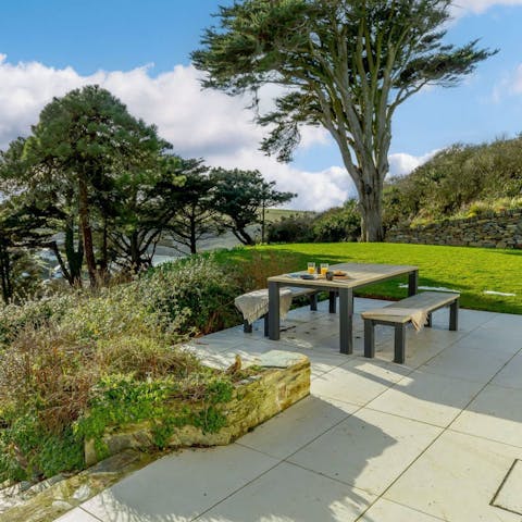 Embrace the fresh sea air while relaxing in the garden