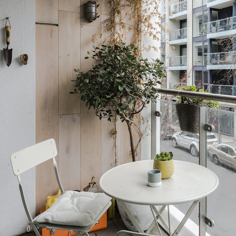 Get some fresh air without having to leave your apartment on your private balcony