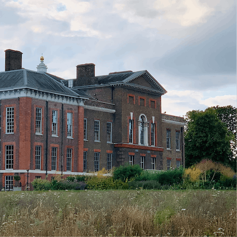 Admire the blossoming gardens of Kensington Palace – a short walk away