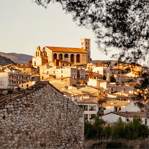 Explore the village of Selva at the foot of the Tramuntana Mountains