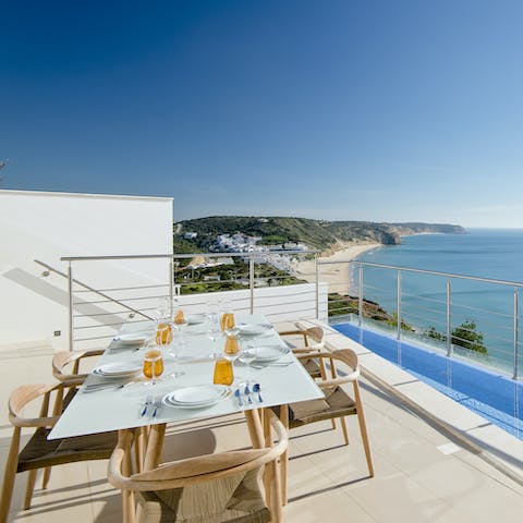 Arrange a private chef and dine alfresco on the sunny terrace