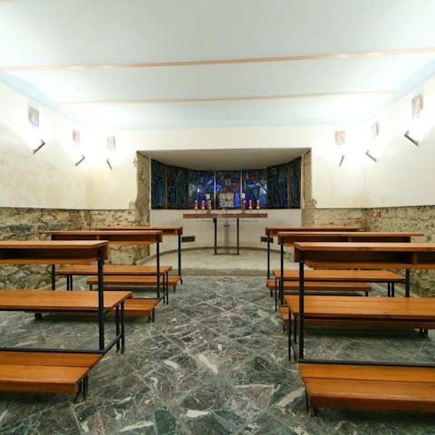 For the religious, there is a private consecrated chapel within the villa
