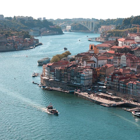 Stroll down to the famous Ribeira or explore Porto by public transport