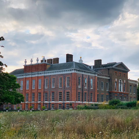 Drive to Kensington Palace for tranquil gardens and gorgeous architecture