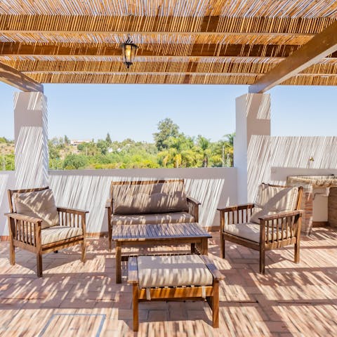 Cook up a barbecue and dine alfresco on the terrace
