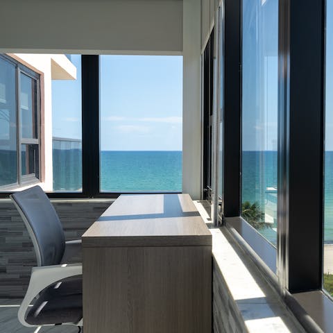 Catch up with your emails in style, in your own private office with ocean views