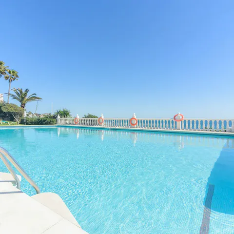 Cool off with a dip in the communal pool