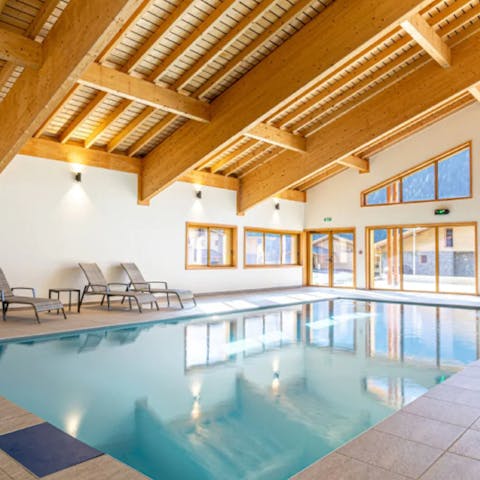 Enjoy a refreshing post-hike dip in the on-site pool