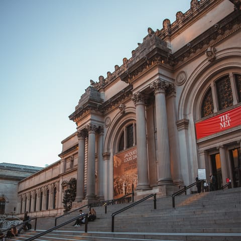 Browse the collections at the world-famous Met – within walking distance