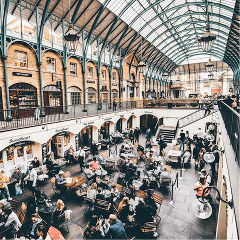 Stay in Covent Garden and explore the local shops, restaurants and bars