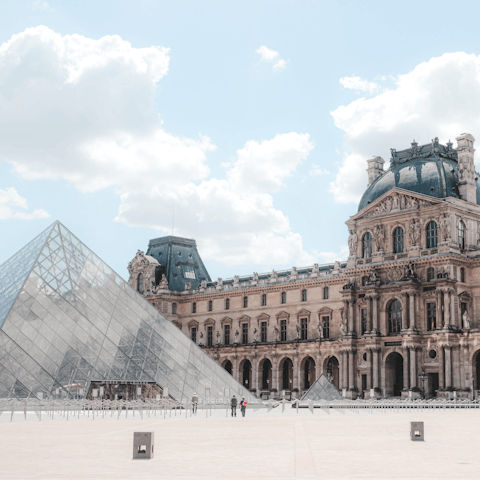 Cross the Seine and visit the Louvre – it's a short walk away