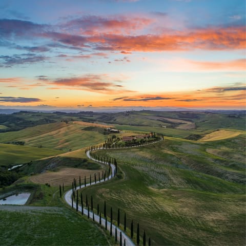 Take a drive through the unspoilt Tuscan countryside, right on your doorstep