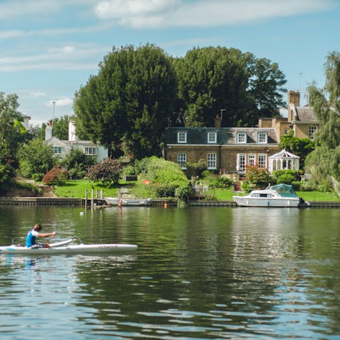 Stay in blissful Kingston Upon Thames, just a ten-minute walk from the river