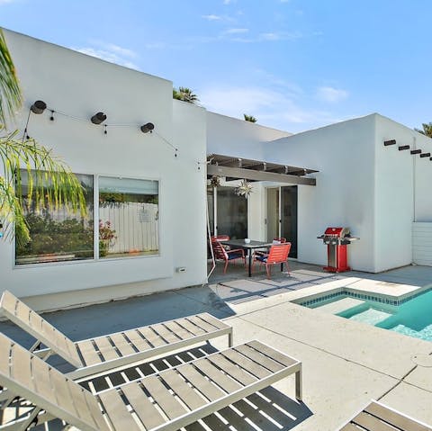 Fire up the barbecue and grill up family favourites on the patio